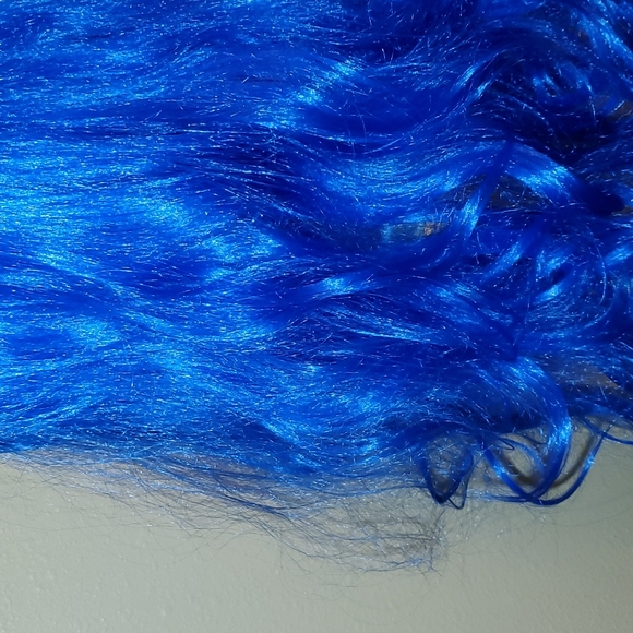 Blue long wig - Picture 3 of 10